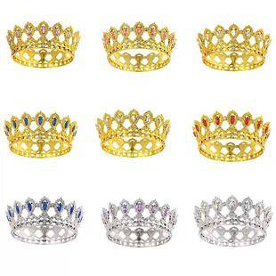 Cross-Border Hot-Selling Products, Plastic Lightweight Crown Cake Decorations, Ready-Made Factory Baking Decorations, Bridal Decorations