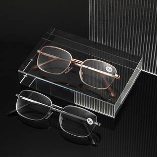 Reading Glasses for Men and Women, Straight Style, Affordable Street Stalls, Durable Metal Reading Glasses, Large Reading Glasses Within 2 Yuan