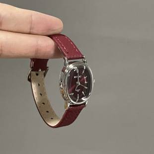 Fashionable and Elegant Summer Leather Strap Small Round Watch, Casual Simple Quartz Watch for Women, Steel Band Retro Commuter Watch