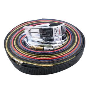 2.5cm Women's Canvas Belt with Pin Buckle, 14-Hole Eyelet Nylon Pin Buckle Belt, Mixed Color Canvas Belt for Office Ladies