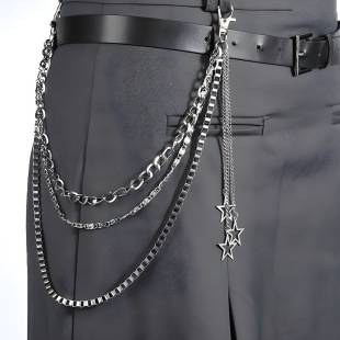 Waist Chain for Women Cool Ins Chain Star Decoration Punk Waist Chain Pants Chain Accessories Jk Skirt Hip-Hop Jewelry Pants Chain
