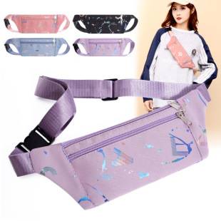 New sports waist bag running fitness mobile phone bag men's and women's multi-functional outdoor equipment leisure small belt bag cashier