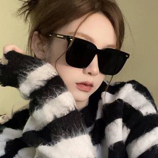 Gm Sunglasses Women's Trendy High-end Sense Ins Generous Frame Round Face Slimming Polarized Sunscreen Sunglasses Men's Driving Glasses