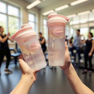Fitness Protein Powder Shaker Cup for Men, Summer Leak-Proof Portable Cup, Women's Meal Replacement Shake Blender Cup for Outdoor Use