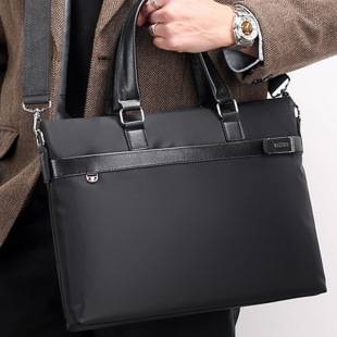 Cross-Border Business Portable Briefcase, Waterproof Oxford Cloth, Large Capacity, Wear-Resistant, 2026 New Model, Factory Direct Supply, Printable