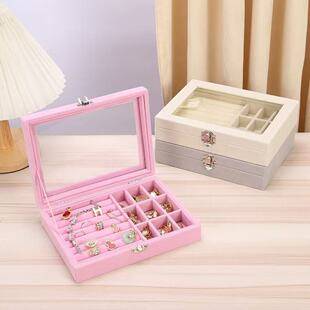 Dust-Proof Ring Earrings Storage Box, Earrings Storage Box, Jewelry Box Storage Box, Earrings Storage Box, Organizing Box