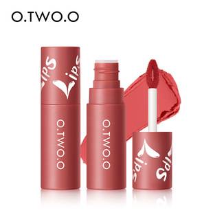 O.TWO.O Lip Mud 9144 Matte Finish Dual-Use Lip and Cheek Blush Lipstick Air Lip Glaze Non-Stick Lip Gloss