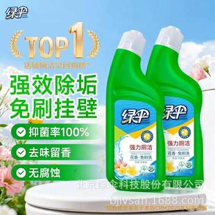 Green Umbrella Powerful Toilet Cleaner 500g*2 Bottles Household Toilet Cleaner Deodorizes Urine Stains and Removes Bacteria Toilet Cleaning Agent
