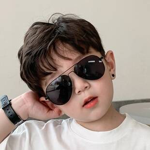 Fashionable and Versatile Trendy Children's Sunglasses for Outings and Street Photography, High-End Style, Uv Protection, Baby Sunglasses