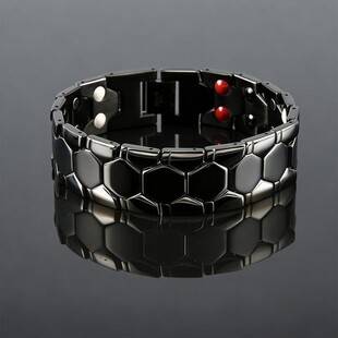 Cross-Border Spherical Hexagonal Bracelet for Men with Magnet, Four-In-One Wide Version, Detachable Men's Bracelet, Couple's Jewelry Wholesale