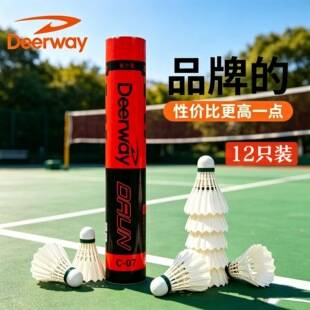 Delhui Badminton Balls, Durable and Stable, 12-Pack, Suitable for Indoor and Outdoor Training