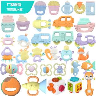 Cross-border New Product] Newborn Baby Rattle Soothing Toy 0-1 Years Old 6-8 Months Molar Stick Can Be Boiled Teether