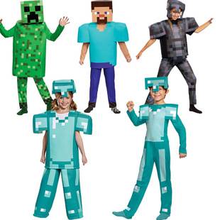 All Saints Children's Costumes My World MC Party Cosplay Costumes Stage Performance Costumes minecraft