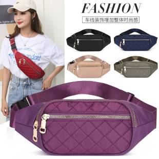 2023 new factory direct running sports waist bag outdoor sports fashion fashion embroidery mountaineering Korean style chest bag