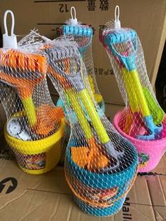 Children's Beach Toy Set Thickened Plastic Shovel Small Barrel Baby Playing Sand Dig Sand Shovel Seaside Outdoor Tools