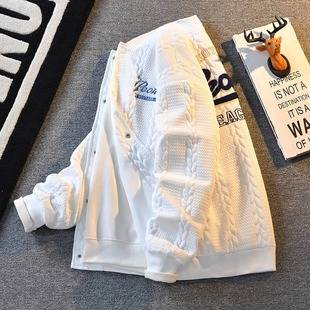 Spring and Autumn American Heavy Retro Baseball Suit Jacket Men's Handsome Loose Casual Jacket Home Figure# XXF012