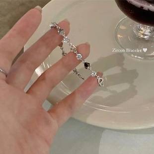Love Diamond Bracelet Women's Summer 2023 Cold Style Light Luxury Personality Niche Design High-End Girlfriend Bracelet