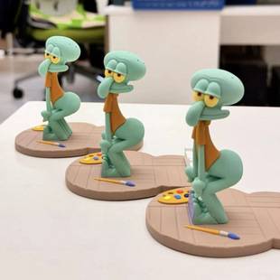 New Squidward Phone Stand, Stable and Creative Cartoon Spongebob Figure, Gift Decoration Accessory