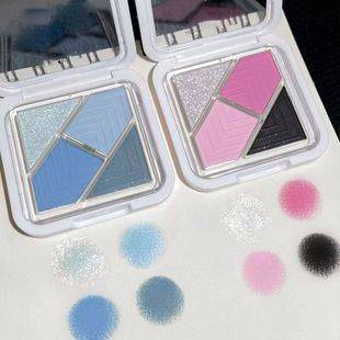 Jaded Reversal World Four-Color Eyeshadow Palette Hot Girl Pink Summer Blue Green Pocket Portable Pocket Eyeshadow