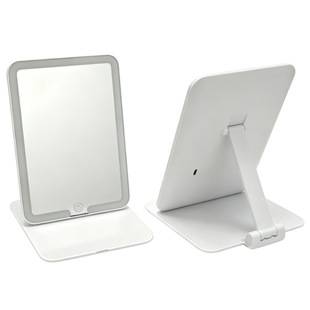 Portable Folding LED Makeup Mirror with Fill Light, Vanity Mirror, Flat Tabletop Smart Fill Light Mirror Wholesale