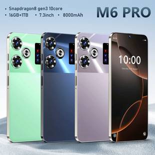 M6 Pro Cross-Border Smartphone Aliexpress Ozon Android 7.3inch Foreign Trade Phone 2+16g Low Price in Stock