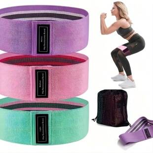 Cross-border Squat Yoga Resistance Band Cotton Hip Beauty Circle Hip Circle Squat Training Hip Ring stretch band tension band