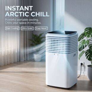 Mobile Air Conditioner 1.5 Hp, Dual-Use for Cooling and Heating, No Installation Required, Powerful Dehumidification, Household Single Cooling Unit, 12000 Btu