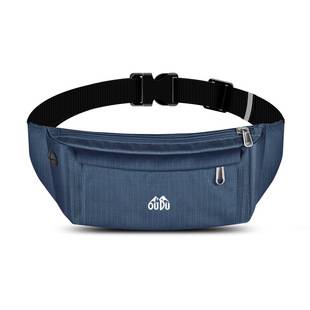 Men's and women's multi-functional large-capacity waist bag wear-resistant outdoor sports mobile phone bag nylon cloth cash register bag waterproof waist bag