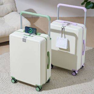 Wide-Handle Luggage Suitcase for Women 20inch Lightweight Carry-On Suitcase 24inch New Multifunctional Travel Suitcase for Men Large Capacity Silent