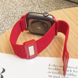 Suitable for Apple Watch plain elastic nylon S10 loop magnetic buckle iWatch strap