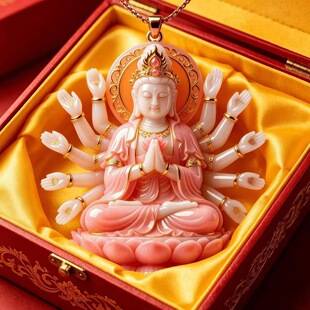 New Chinese-style creative painted pendant Buddha necklace for family and friends