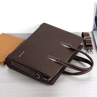 2025 New Men's Bag Business Handbag Compartment Shoulder Bag High-End Accessible Luxury Briefcase Computer Bag Men's Trendy