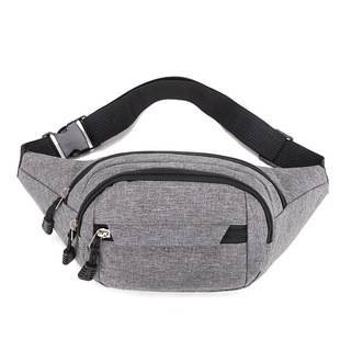 New Men's waist bag mobile phone bag Oxford cloth waist bag outdoor sports running mobile phone bag multifunctional riding satchel
