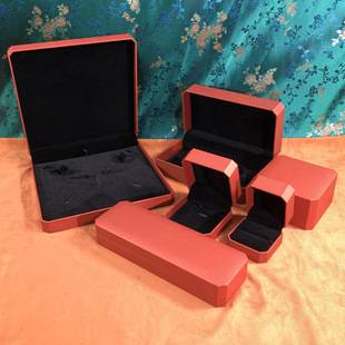 Printable Large Red Octagonal Jewelry Box for Gold Jewelry, Ring Box, Pendant, Bracelet, and Bangle Packaging Box