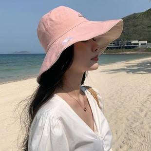 Fisherman's Sun Hat Women's Summer Sun Protection Hat Riding Travel Face-Covering Hat Foldable Double-Sided Distinctive Sun Hat