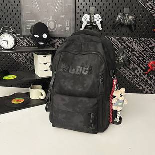 Schoolbag Male College Student Ins Trendy Cool Female Junior Senior high school Student Backpack Fashionable Simple Large Capacity Casual Backpack