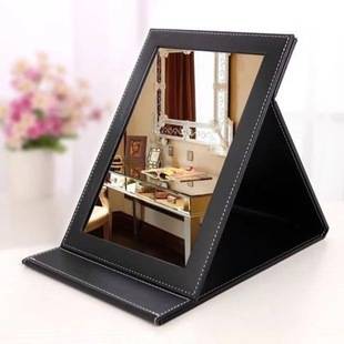 [Damaged reissue] Mirror makeup folding desktop portable makeup mirror student Princess desktop dressing mirror