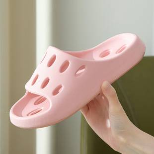 Slippers Bathroom Leakage Ins Slippers Men's Summer Indoor Home and Household Couple's Bath Quick-drying Hollow-out Slippers Women's Slippers