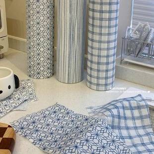 Lazy Cleaning Cloth for Both Dry and Wet Use, Household Cleaning, Kitchen Plaid-Patterned Paper, Special Paper Towels, Disposable, Non-Greasy