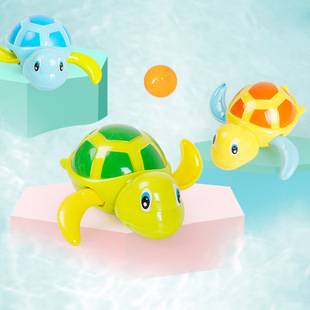 Children's Bathing and Playing in the Water Cool Swimming Turtle Toy Kidsren's Baby Wind-Up Bathroom Swimming Turtle Toy