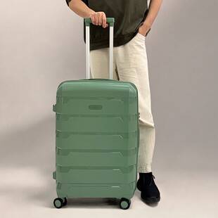 New Factory-Made Cross-Border Pp Material Suitcase, Export Travel Suitcase with Silent Universal Wheels, Large Capacity Trolley Case