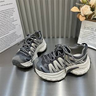 Thick-Soled Paris Dad Shoes for Women 2026 New Spring Women's Shoes Retro Versatile Popular Casual Running Sneakers
