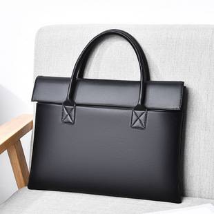 Lightweight Laptop Bag, Business Casual, Simple Briefcase, Magnetic Buckle, Water-Repellent Office Bag, Men's Commuting Bag