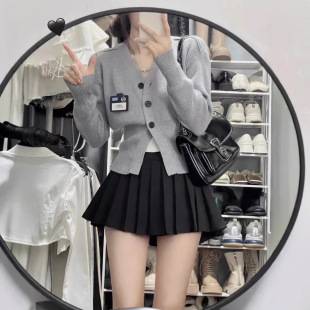 Improved, please look at the real anti-light hot girl pleated skirt slim skirt women's new before placing an order.