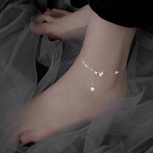 Summer new butterfly anklet women's anklet chain women's sexy anklet fairy super fairy anklet all-match fashion
