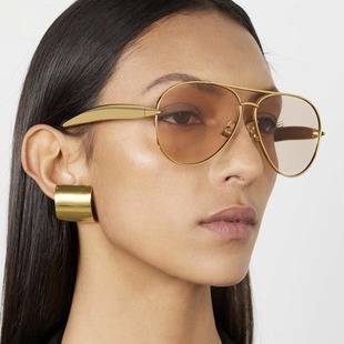 2026 New Model Aviator Sunglasses for Women, Large Frame, Metal Frame, High-End Retro Stylish Sunglasses for Men