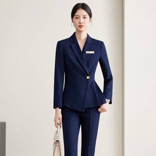 Autumn and Winter New Classy Hotel Manager Professional Wear Suit Suit Female Jewelry Store Beauty Salon Front Desk Work Clothes