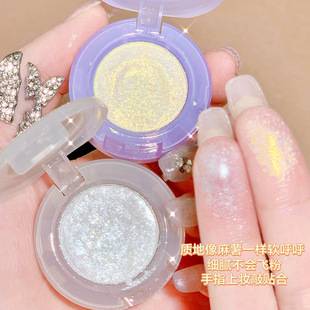 Xixi Light Bulb Plan Eye Shadow Girl Explosive Pearlescent Sequins Long-Lasting Color Single Color Eye Shadow Makeup Affordable Wholesale