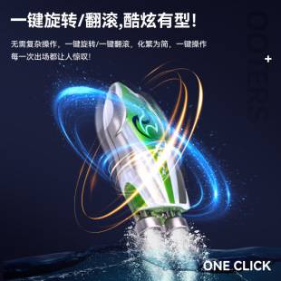 Cross-Border Mini Remote Control Boat with Cool Lights, Stunt Spinning, High-Speed Submarine, Children's Racing Boat Toy Wholesale and Dropshipping