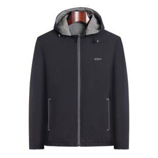 Reversible casual jacket for men, business jacket, new spring, autumn, winter hooded cardigan, windbreaker